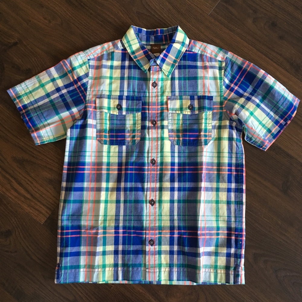 Tea button down collar shirt boys size 12